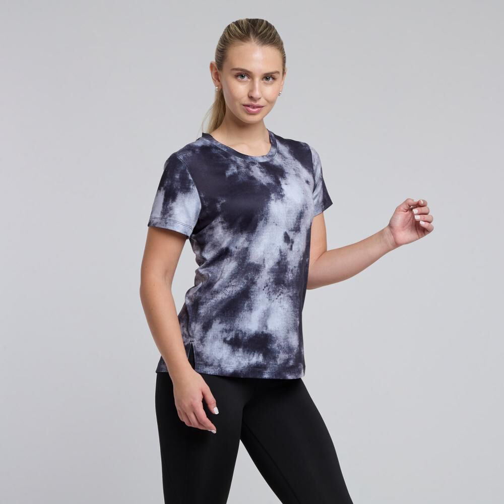 Polera Deportiva Estampada Manga Corta Cuello Redondo Mujer Wetland image number 2.0
