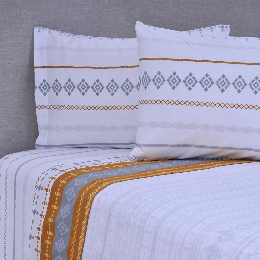 Juego De Sábanas Mashini Niza / 2 Plazas / 144 Hilos en Oferta | Hites.com