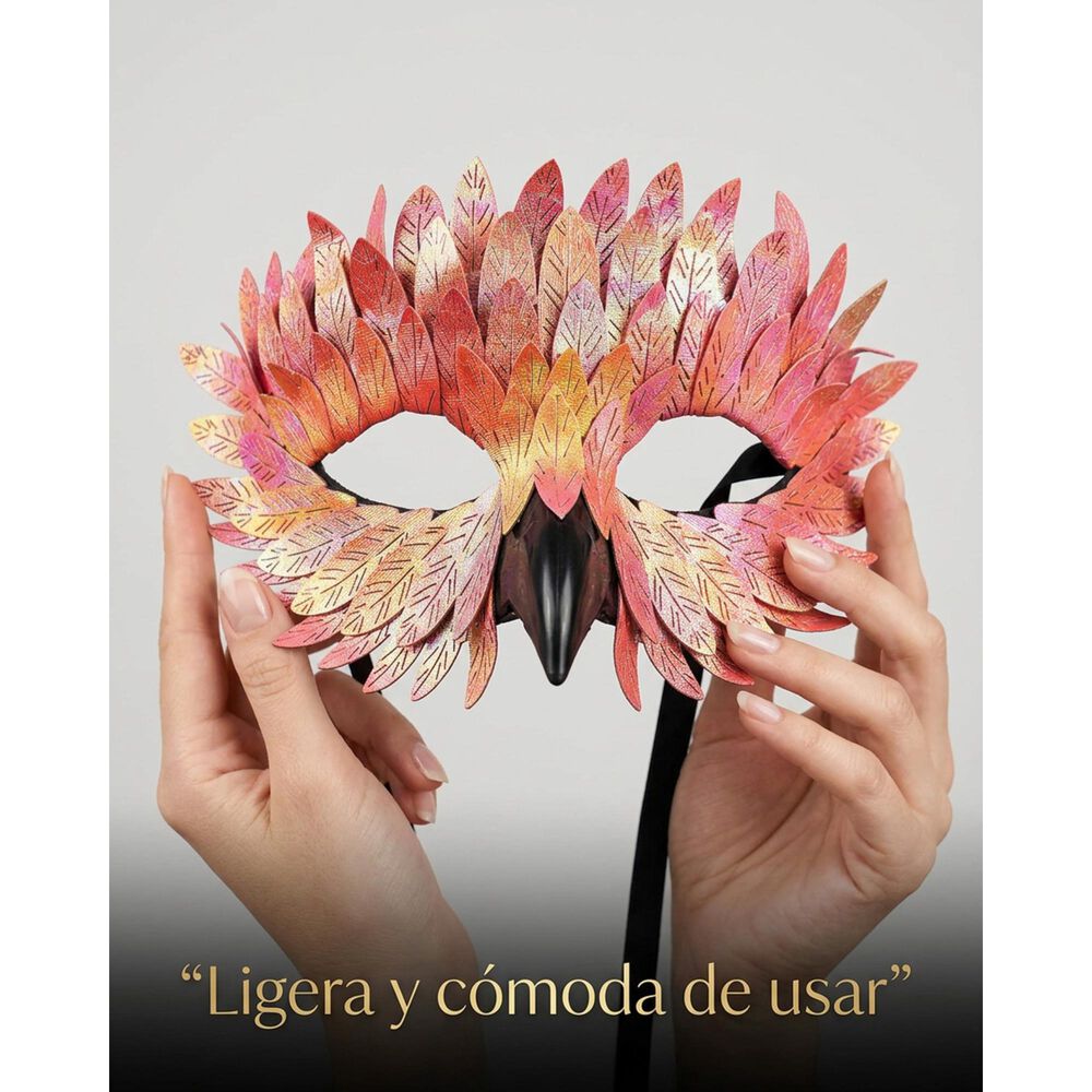 M&aacute;scara Pajaro Ave Plumas Carnaval Veneciano Para Disfraz image number 15.0