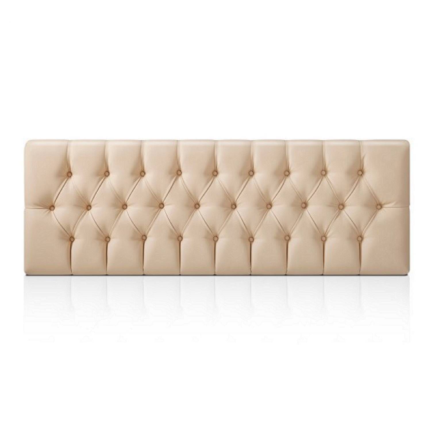 Respaldo Capitone Antonia Hvm 2p Beige image number 1.0