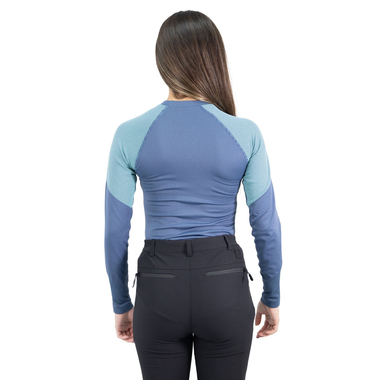Camiseta Primera Capa Hw Ecopper Mujer Blue image number 3.0