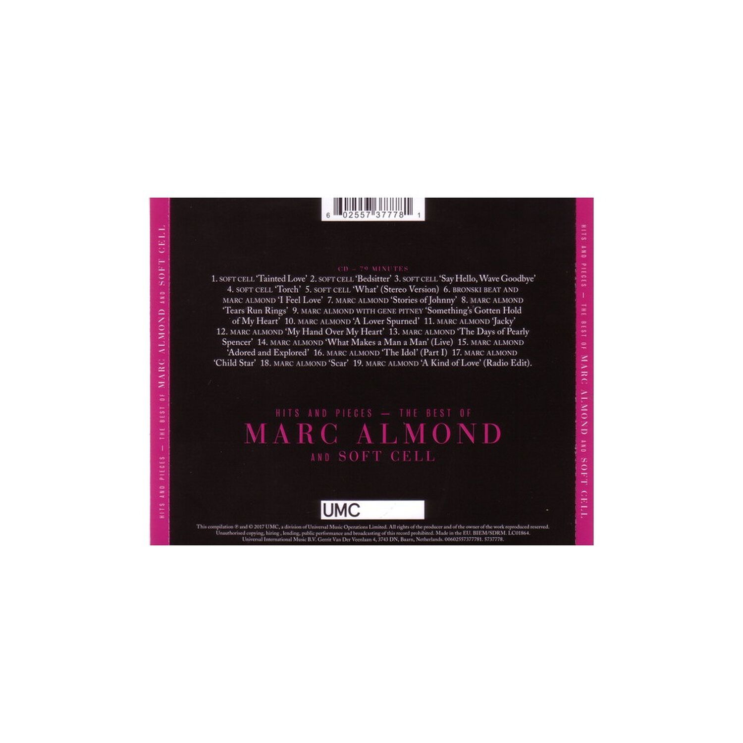 Marc Almond & Softcell - Hits And Pieces: The Best Of | Cd image number 1.0