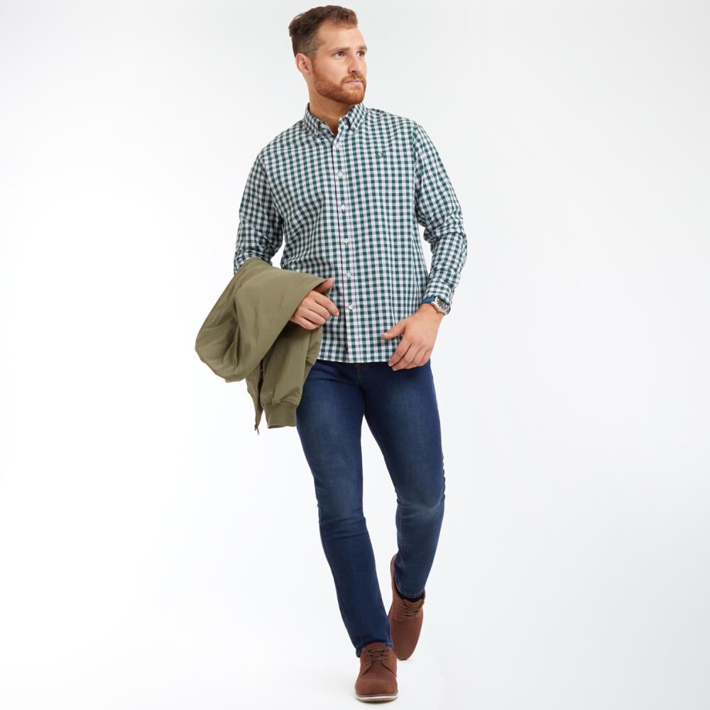 Camisa Cuadros Regular Fit Manga Larga Hombre Peroe image number 1.0
