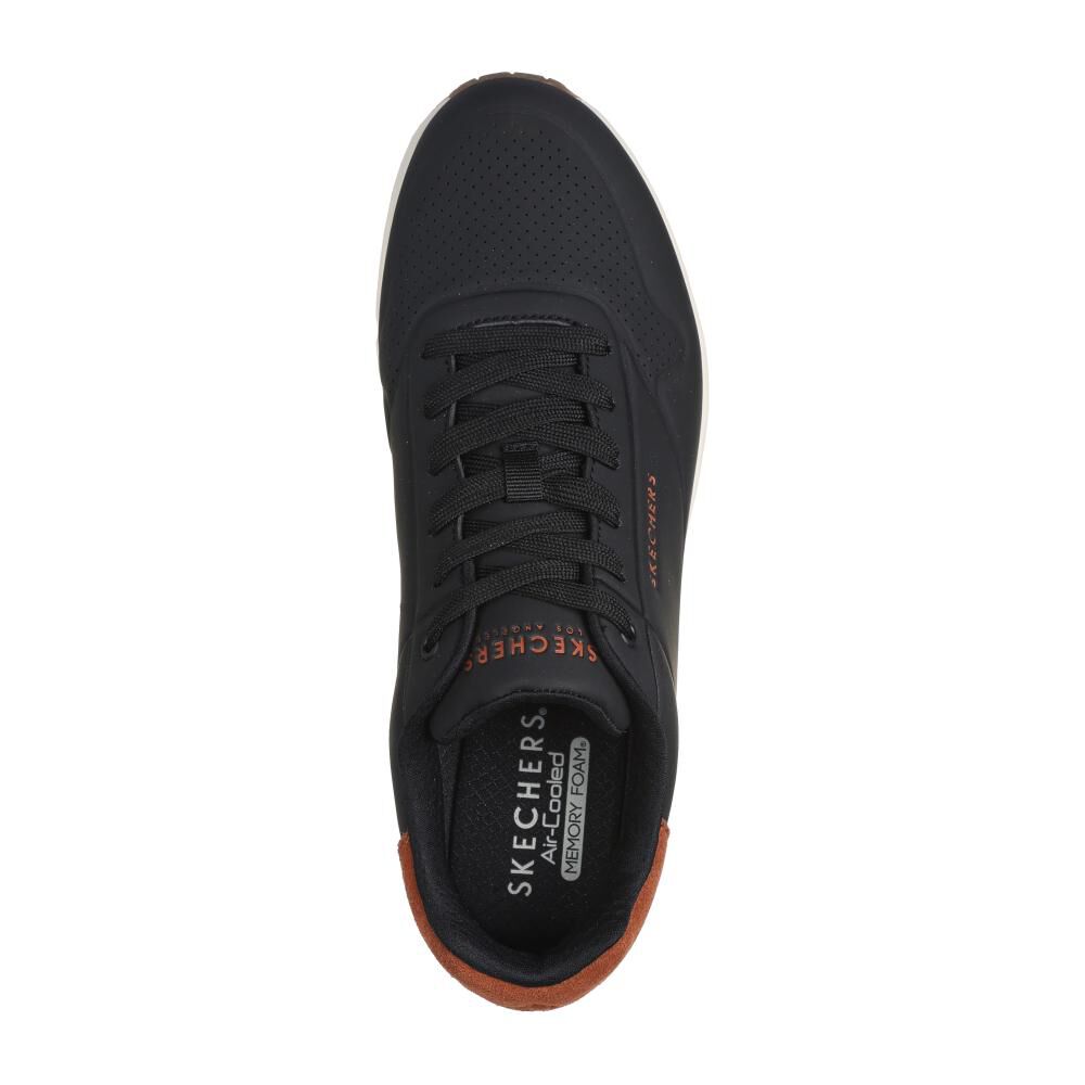 Zapatilla Urbana Hombre Skechers Uno Suited On Air Negro image number 4.0