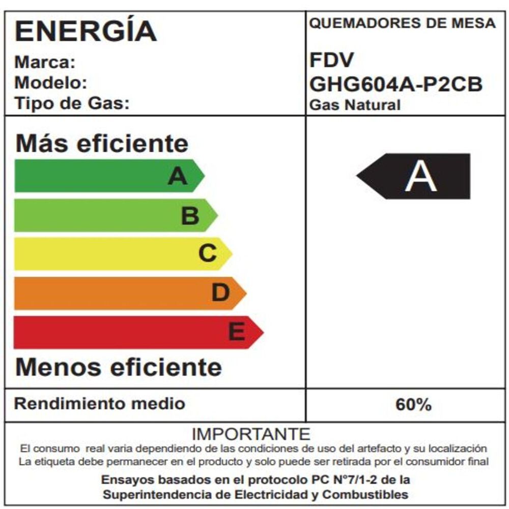 Encimera A Gas Fdv Signature 60 4q Gn image number 4.0