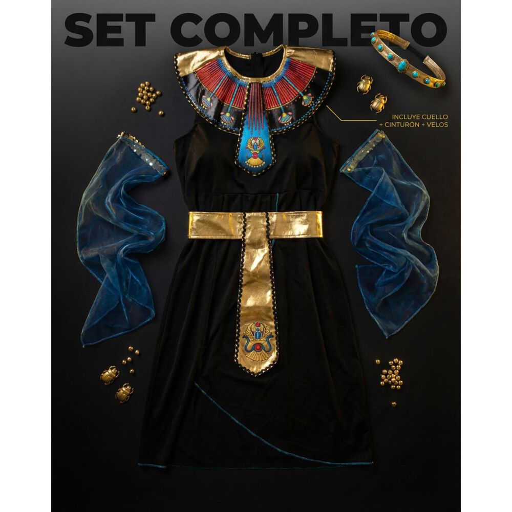 Disfraz De Mujer Faraona Egipcia Cleopatra Halloween image number 4.0