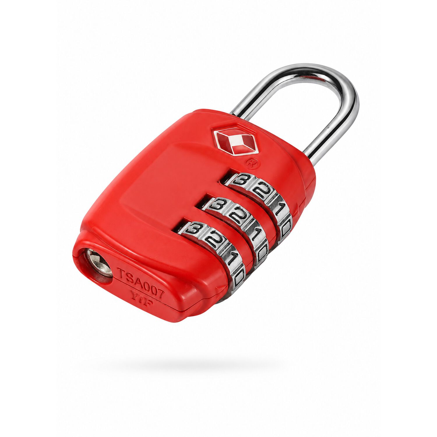 Candado Tsa 33mm Seguridad Maleta Locker Llave Y Clave Rojo image number 0.0