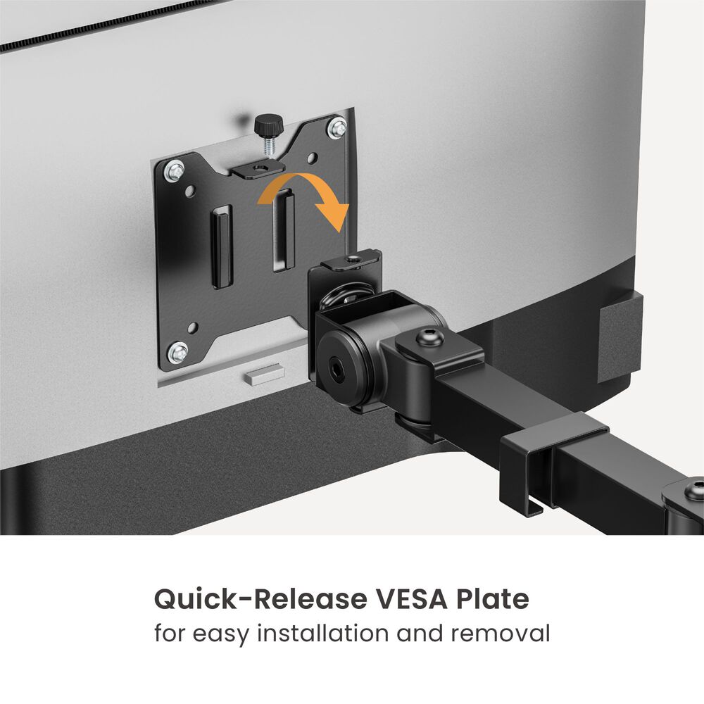 Soporte De Alta Carga Para 4 Monitores 17"~35" 60kg 360 Brasforma - Sbrm741 image number 4.0