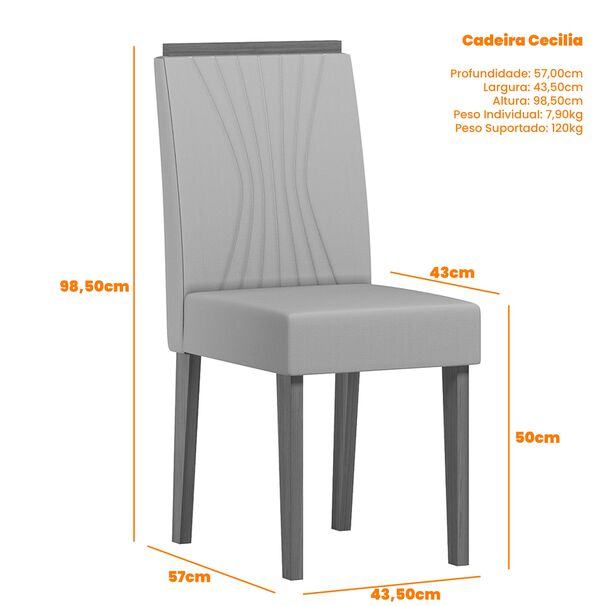 Juego De Comedor Esencia 135x135 Cm Vidrio 6 Sillas Beige