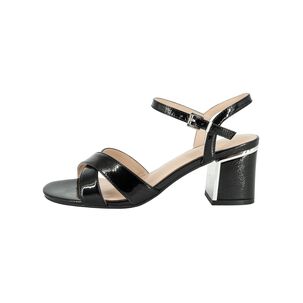 Sandalia De Vestir Shiro Negro Charol Alquimia
