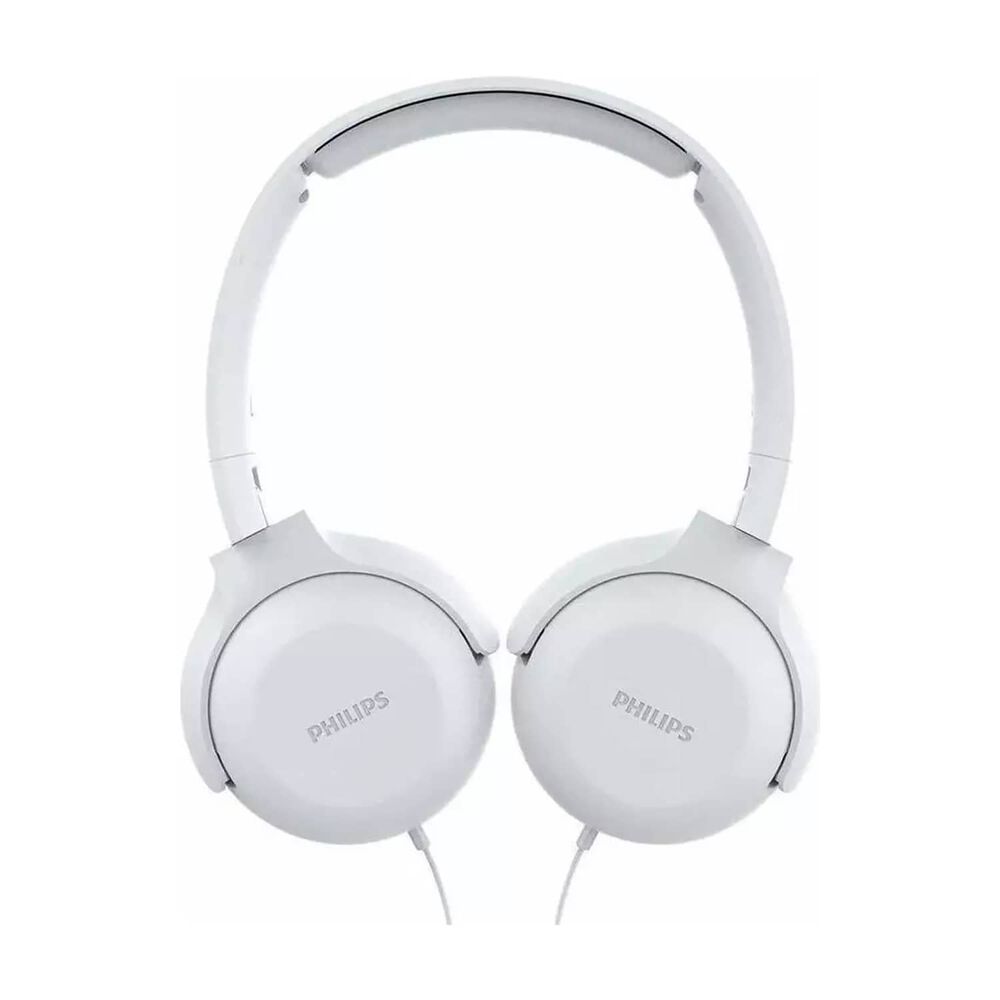 Audifonos Philips Cintillo C/mic Cable 1.2 Metros Tauh201wt Blanco image number 0.0