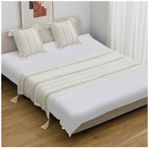 Set Piecera Boho 60 X 210 + 2 Fundas De Cojin B09