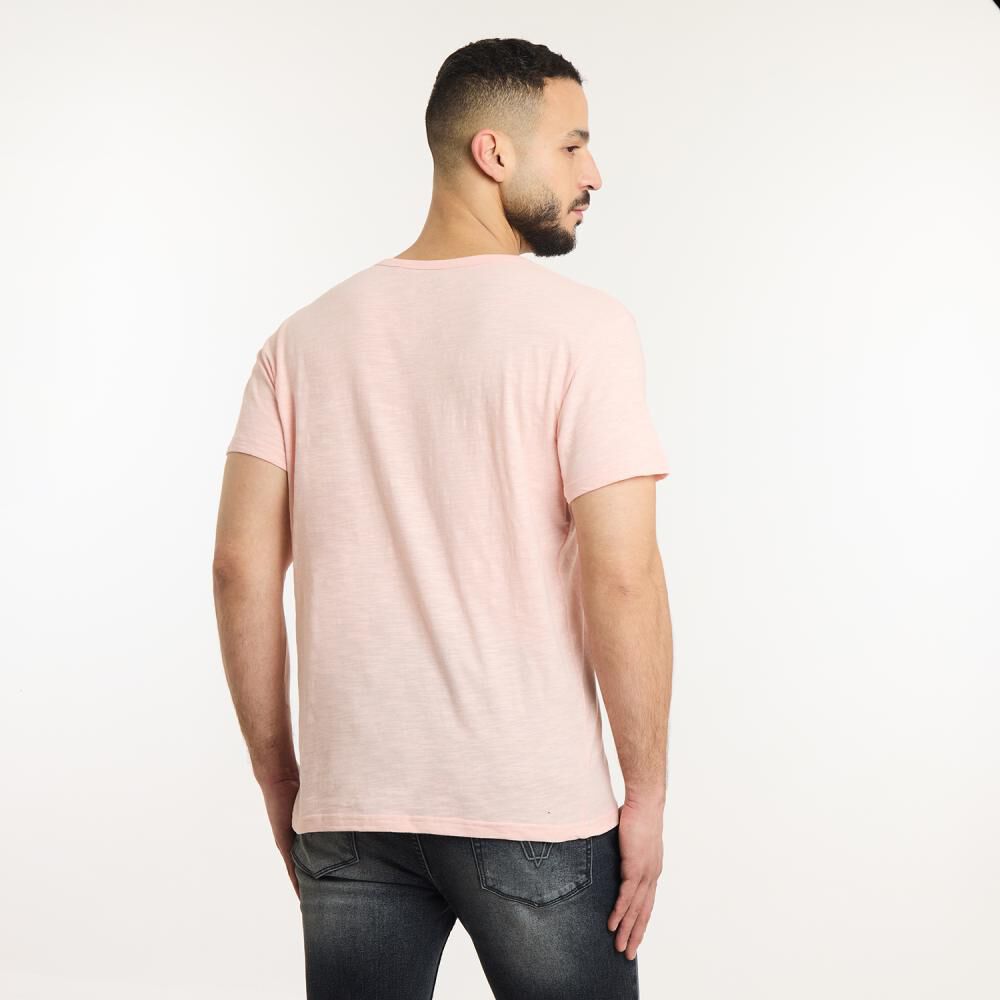 Polera Manga Corta Slim Cuello Redondo Hombre Az Black image number 3.0
