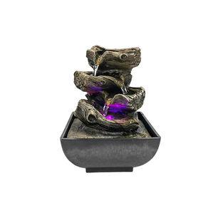 Fuente De Escritorio Decoraci&oacute;n Cascada 4 Niveles Con Luces