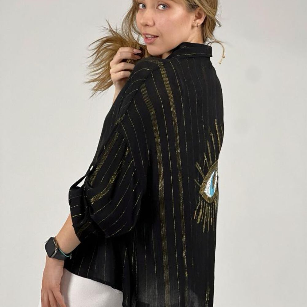 Blusa Crepe Diseño Ojo image number 2.0
