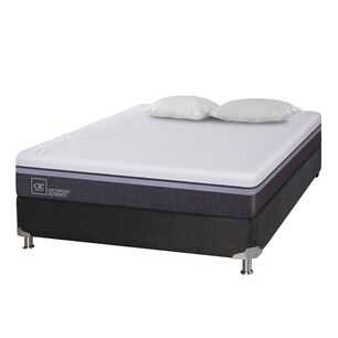 Box Spring Cic Ortopedic Advance / 2 Plazas / Base Normal + Almohadas