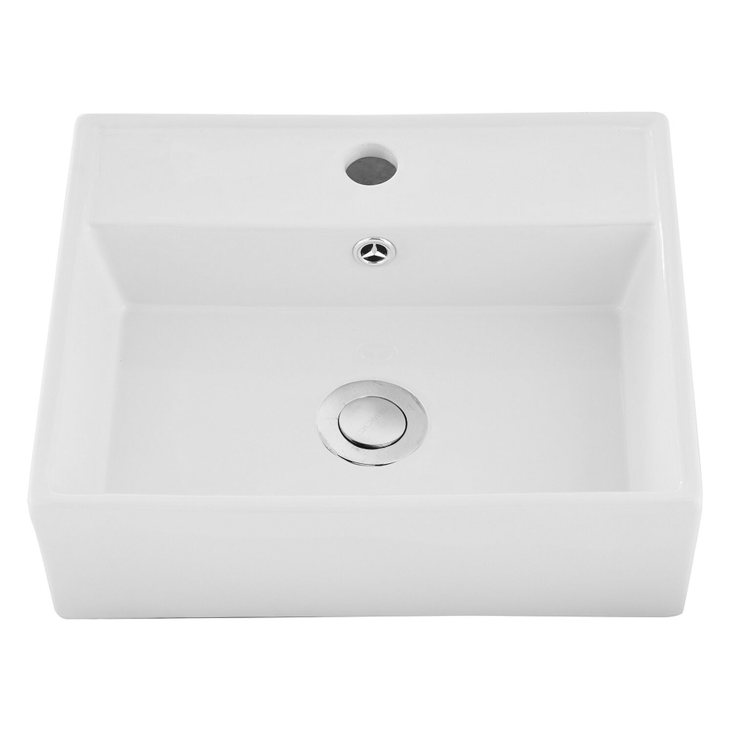 Lavamanos Sobreponer/muro Domsa Slc844 Blanco 46x46x16 Cm image number 0.0