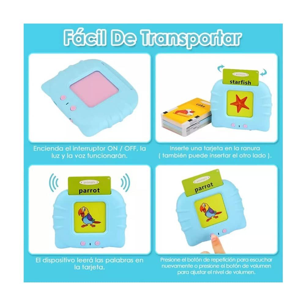 Juguetes Aprendizaje Espa&ntilde;ol Tarjetas Ni&ntilde;os 224 Palabras image number 5.0