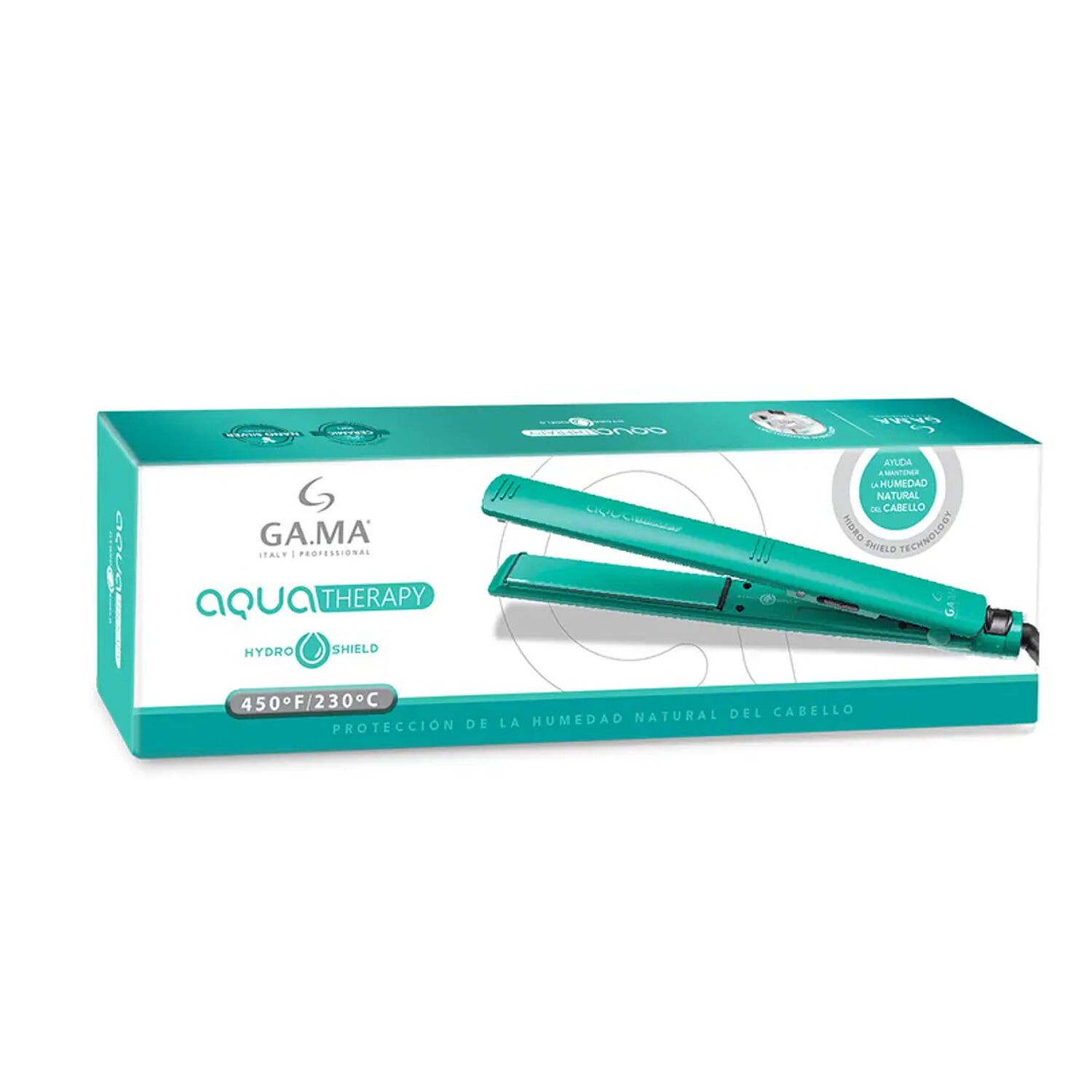 Plancha Alisador De Pelo Gama Elegance Aqua Therapy Hydro Verde 230c image number 4.0