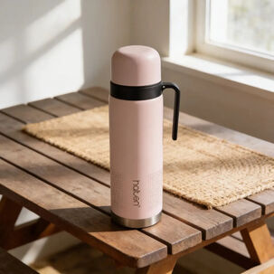 Termo Matero 1 Litro Acero Inoxidable Con Vertedor Matero Cebador Halten Rosa