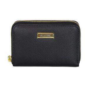 Billetera Mujer Trifold Negra Kenneth Cole