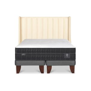 Cama Europea Cic Lux / King / Base Dividida + Respaldo