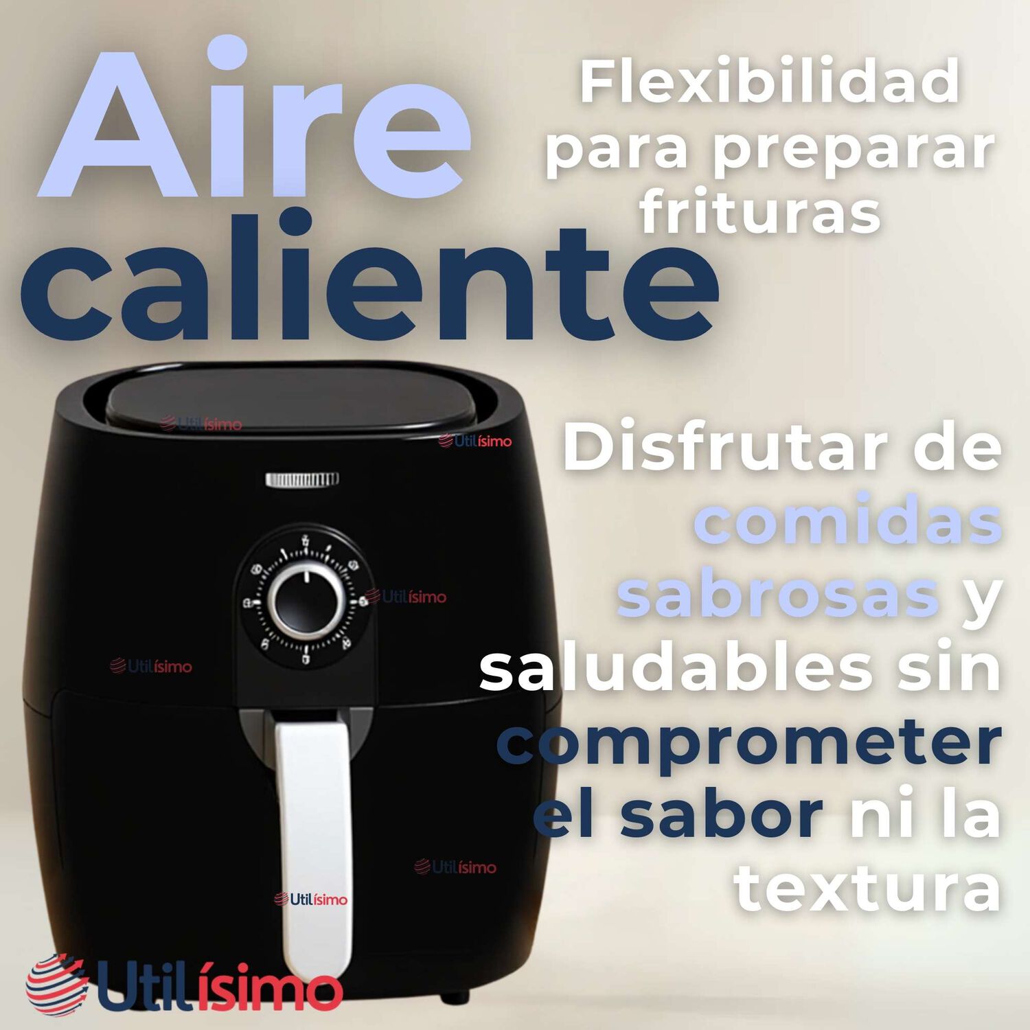 Freidora De Aire 5 Litros 1350w Potencia Air Fryer Premium image number 9.0