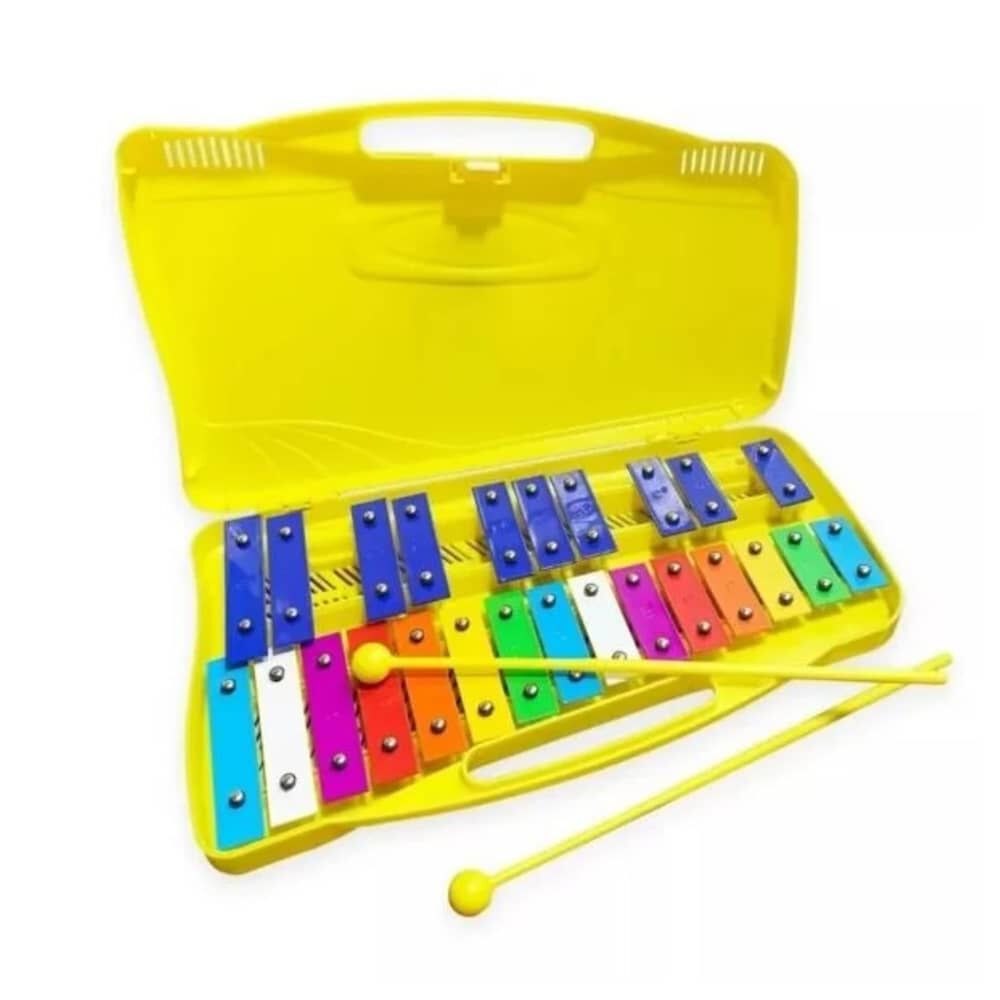 Metal&oacute;fono 25 Notas Crom&aacute;tico Infantil image number 0.0