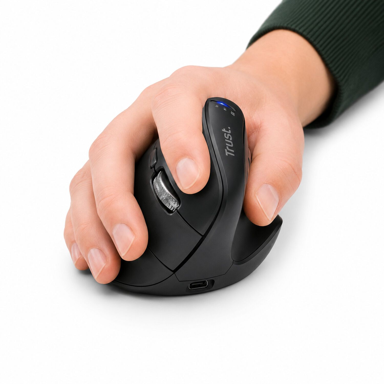 Mouse Vertical Ergo Dual Inal&aacute;mbrico Trust Vyran Hyperscroll image number 5.0