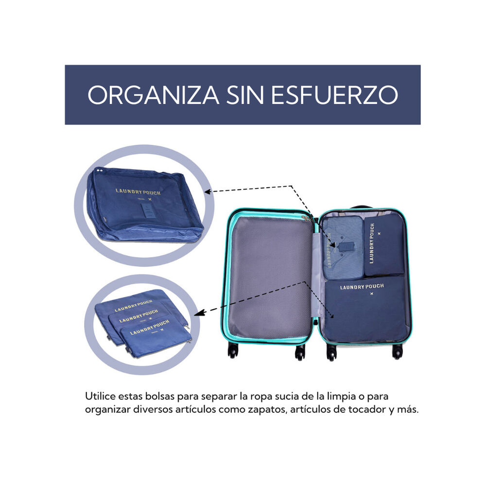 6 Organizadores Para Viaje Pro Outdoor image number 4.0