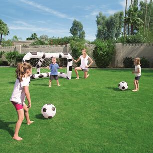 Arco De F&uacute;tbol Inflable Bestway Con 2 Pelotas