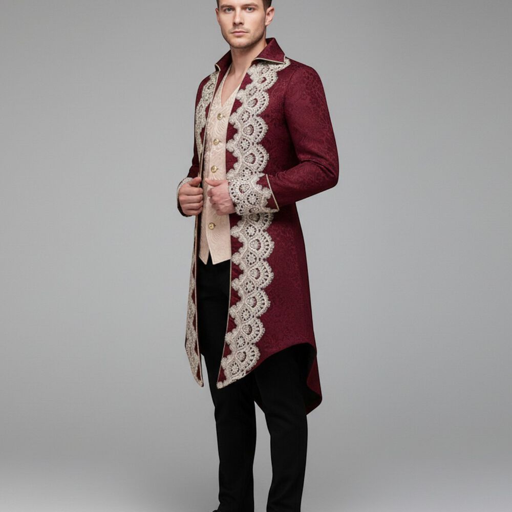 Cosplay Disfraz Traje Victoriano Medieval Chaqueta image number 1.0