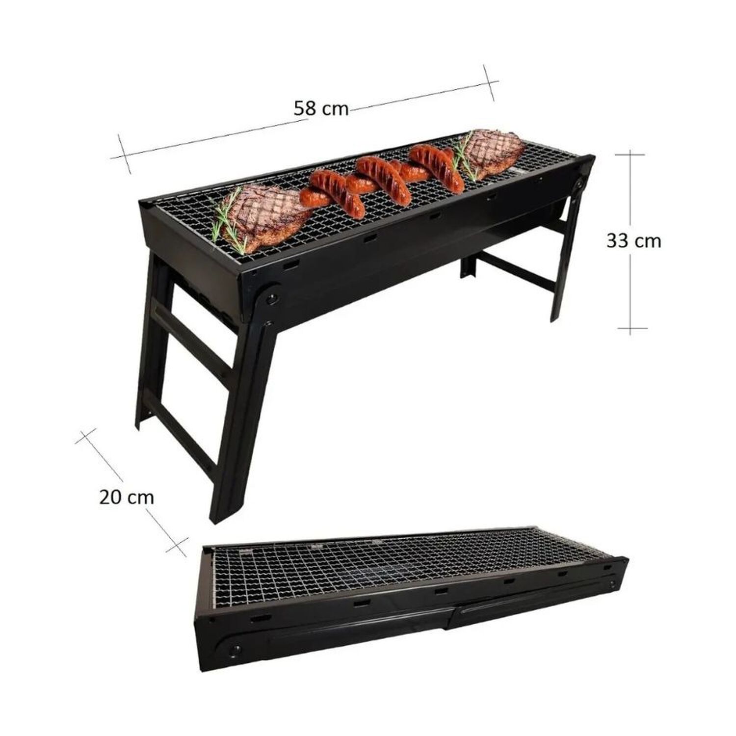 Parrilla Port&aacute;til Plegable Carbon Camping Picnic image number 3.0