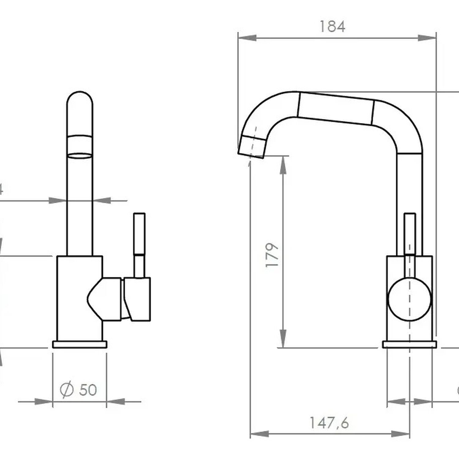 Monomando Lavamanos Novara Stretto Color Inox Satinado image number 5.0
