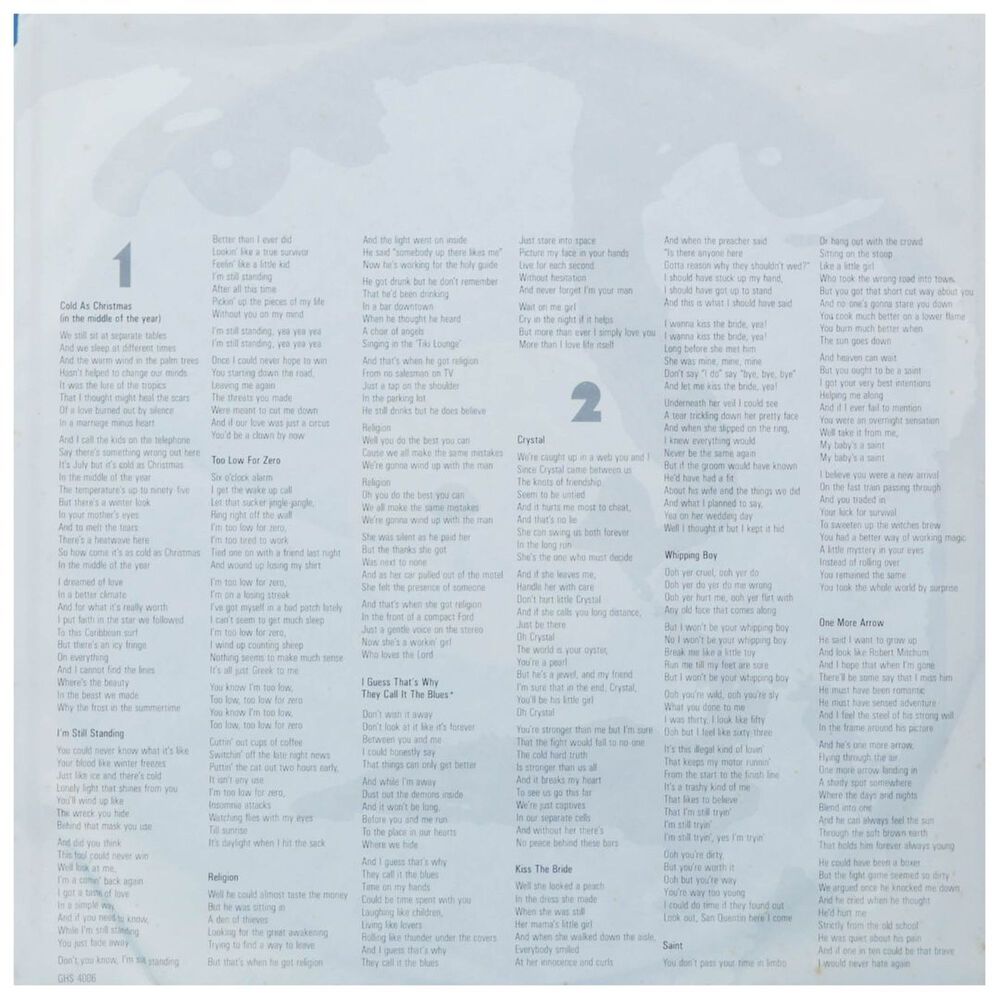 Elton John - Too Low For Zero | Vinilo Usado image number 3.0