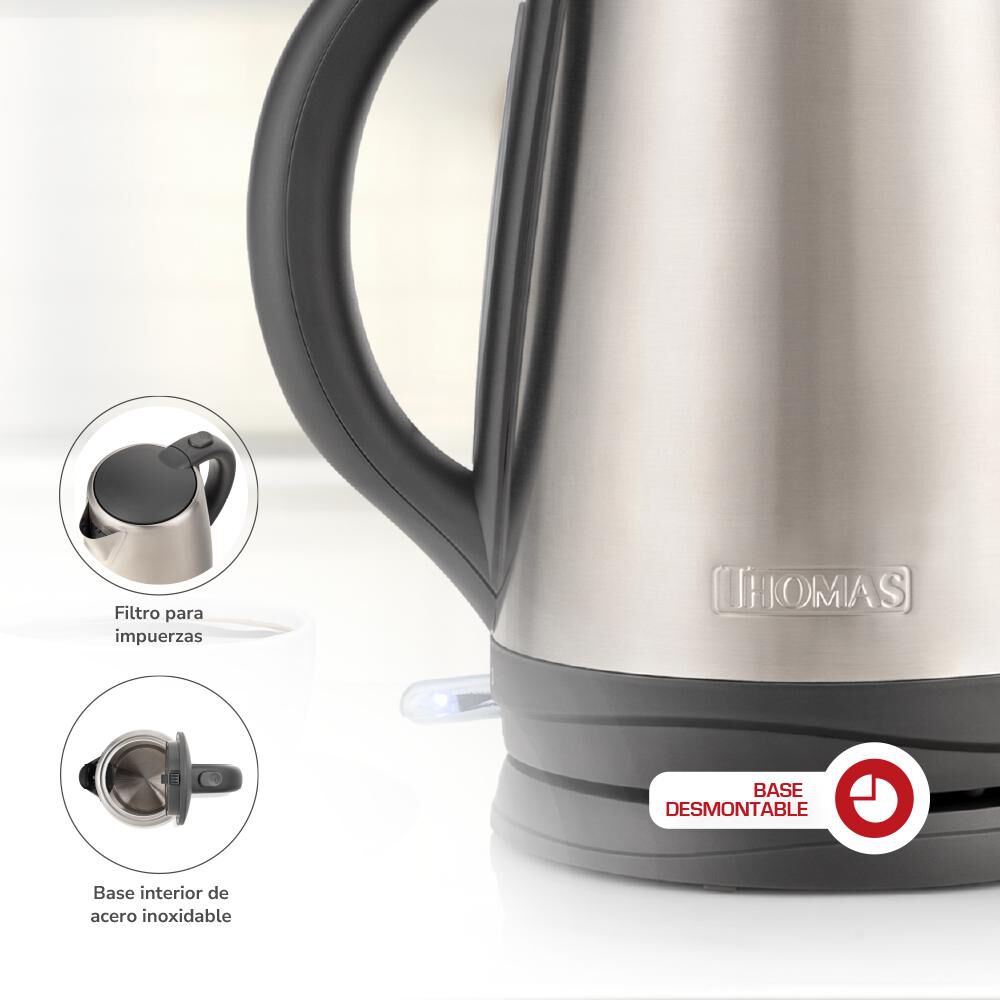 Hervidor Thomas Th-5408i / 1,8 Litros / 2200 Watts image number 4.0