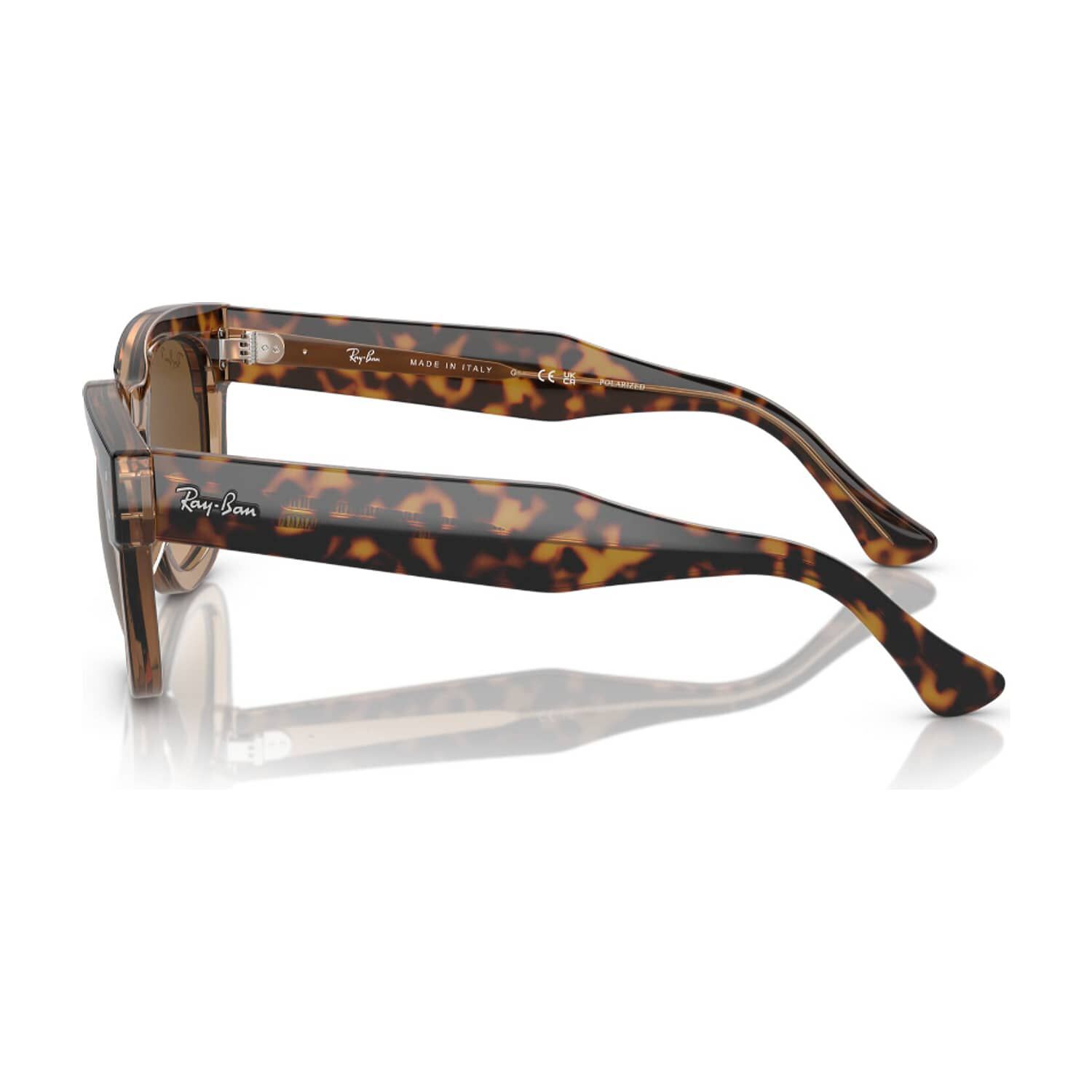 Lentes De Sol Mega Hawkeye Havana & Marr&oacute;n Transparente Polarizados Degradado Ray-ban image number 2.0