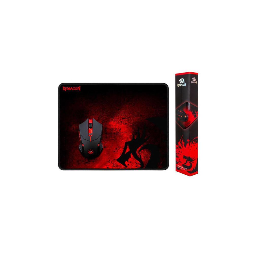 Pack Gamer Mouse Inalambrico 2.4 Ghz + Pad Redragon 33x26cm image number 1.0