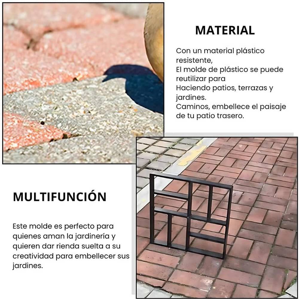 Molde Para Cemento Construcci&oacute;n Baldosas Decoraci&oacute;n 40*40cm image number 3.0