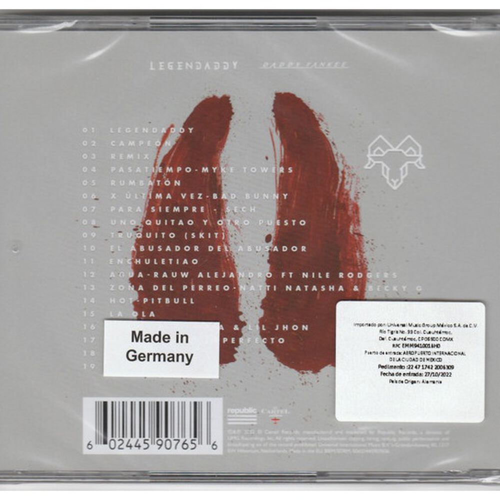 Daddy Yankee - Legendaddy | Cd image number 1.0
