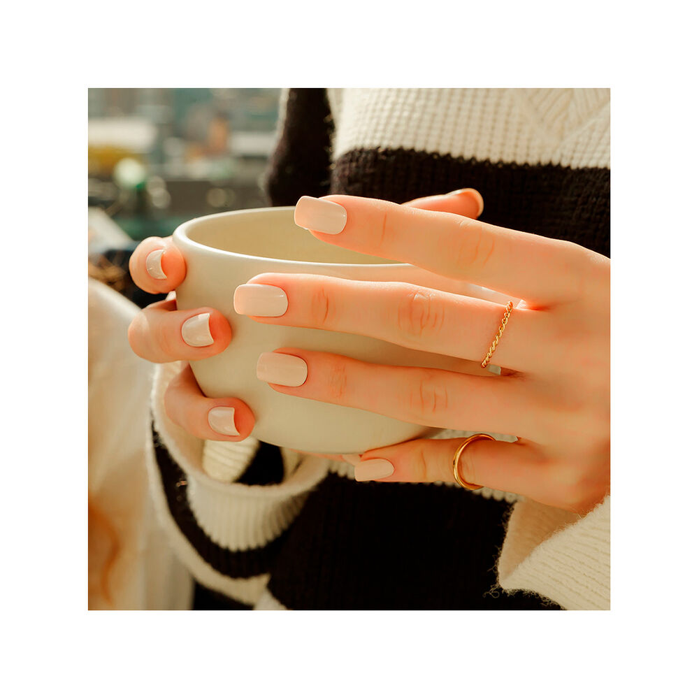 Muzmak - Uñas Press On Cream Beige Regular Square 36 U. image number 2.0