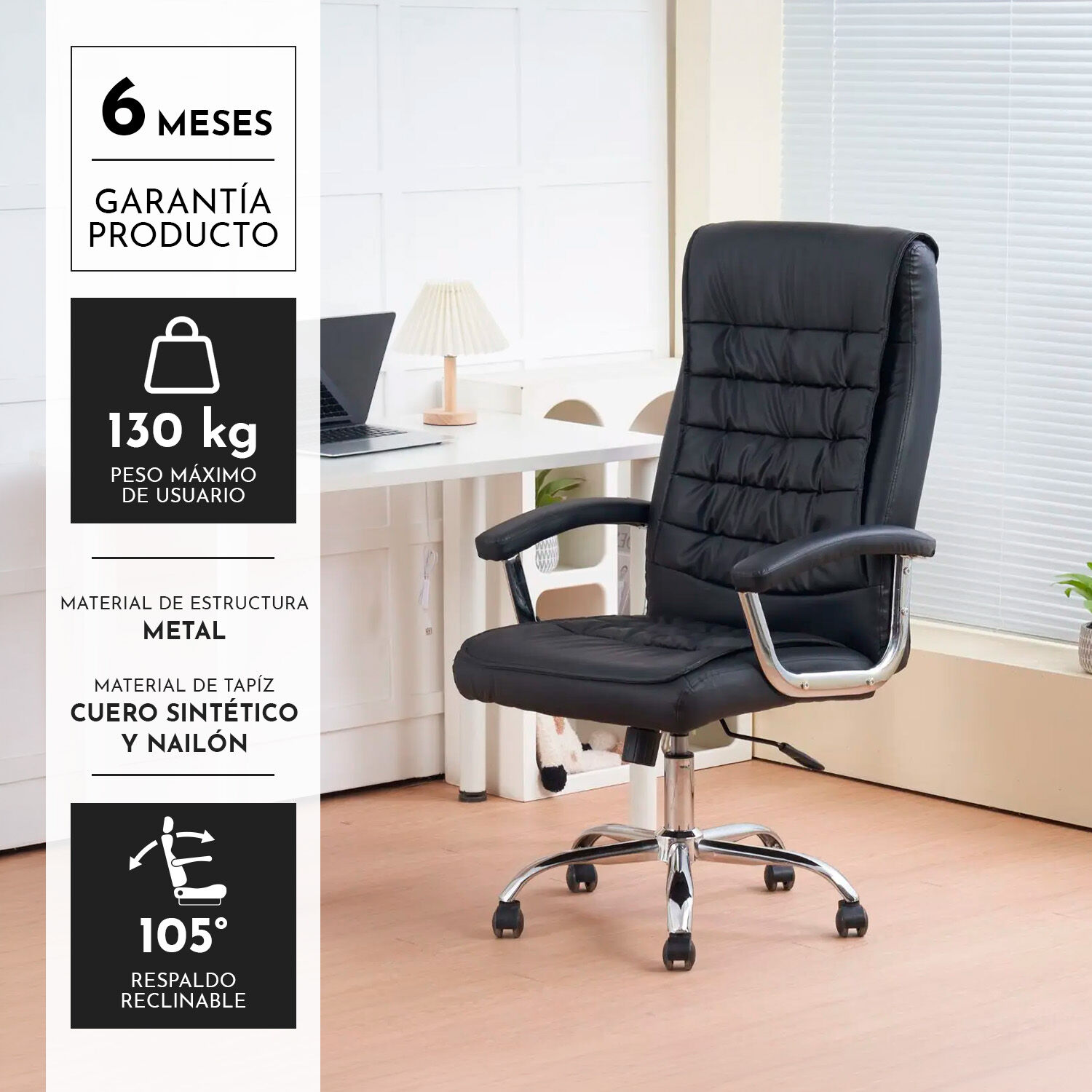 Silla De Oficina Autonomy Max - Negro image number 2.0