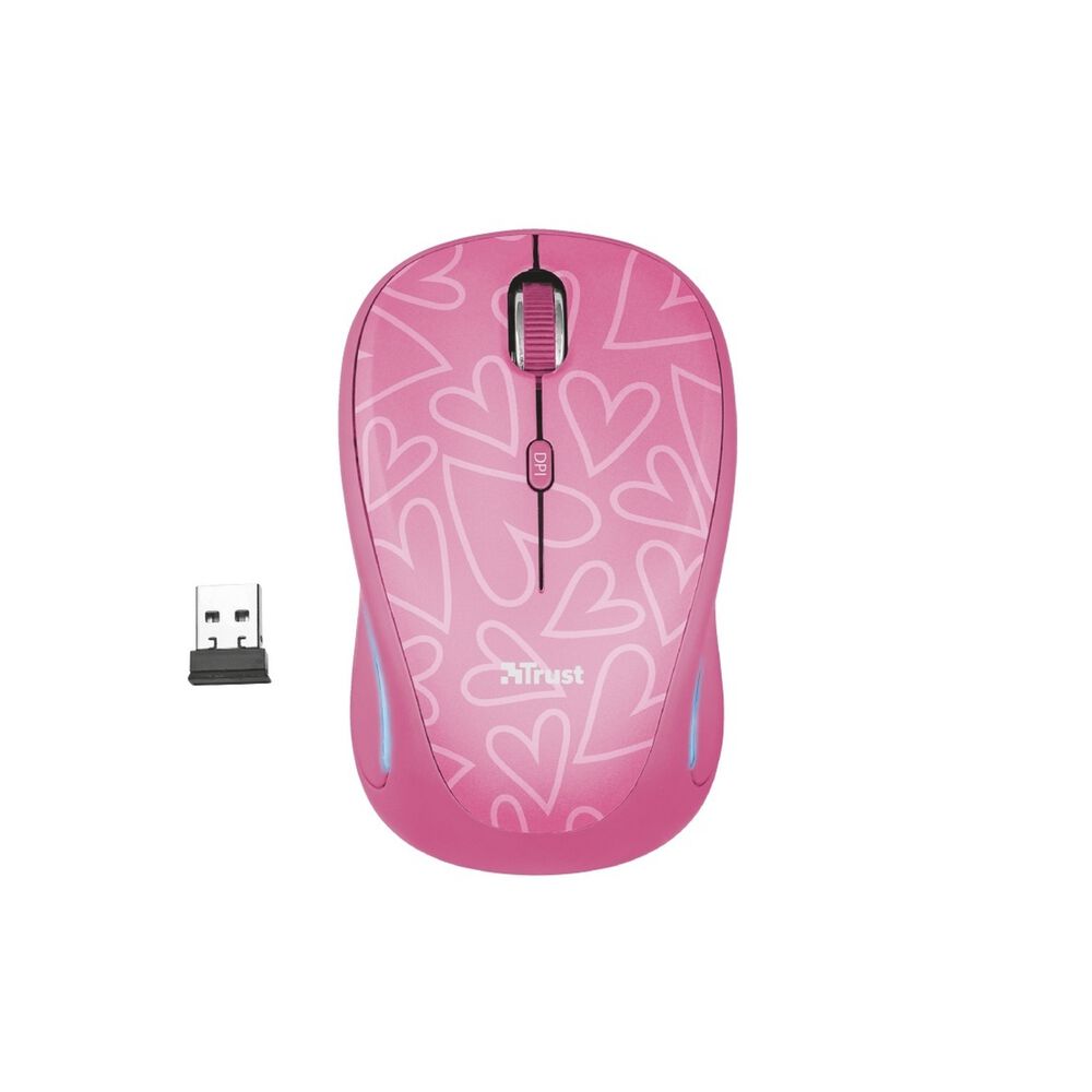Mouse Inalambrico Rosado Retro Iluminado Rgb Trust Yvi 22336 image number 3.0