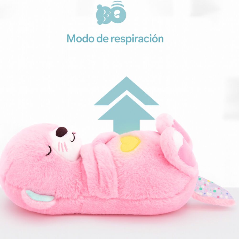 Nutria Peluche Relajante Luz Musical Juguete Respiraci&oacute;n image number 19.0