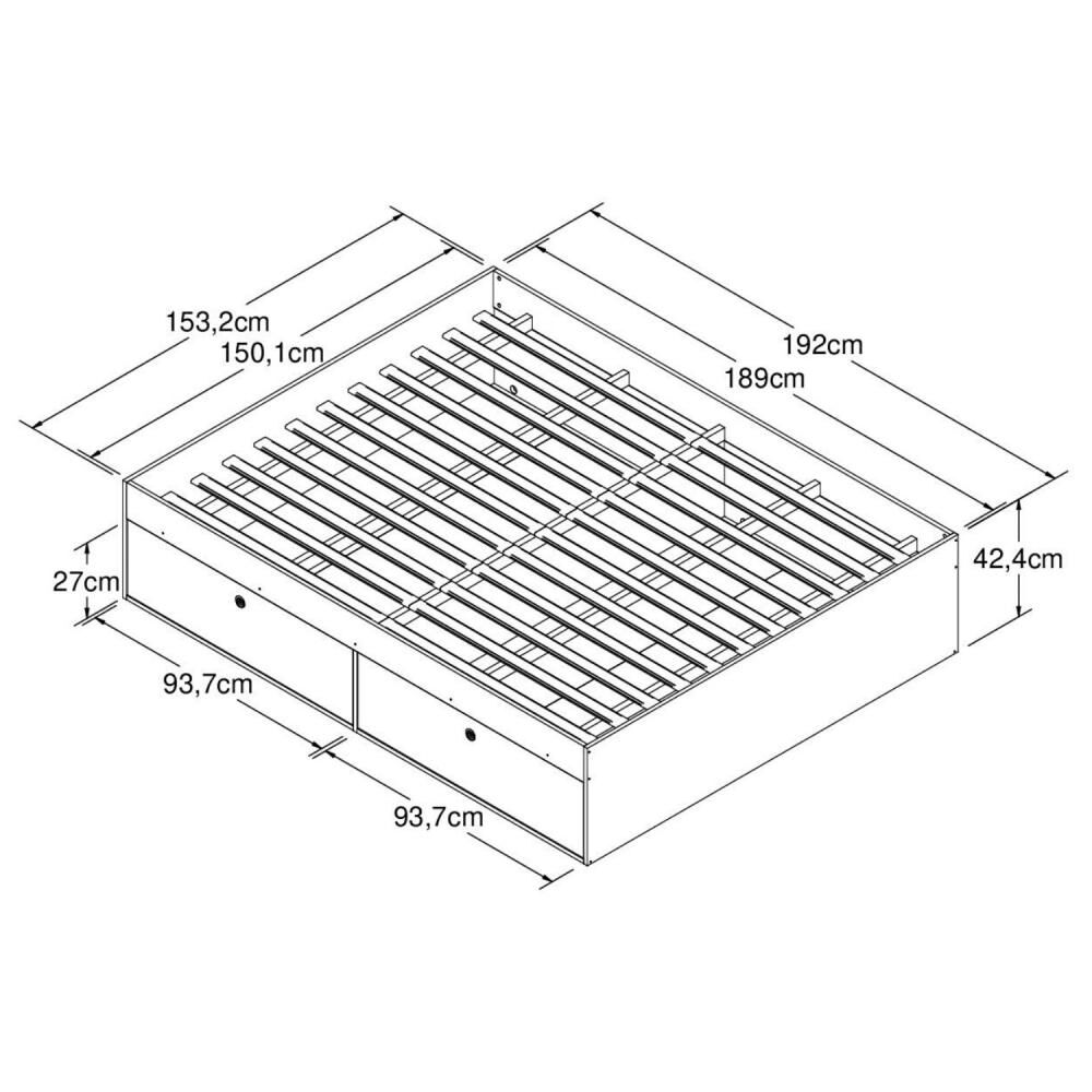 Cama Ba&uacute;l Hoga Latino / 2 Plazas / Sommier image number 1.0