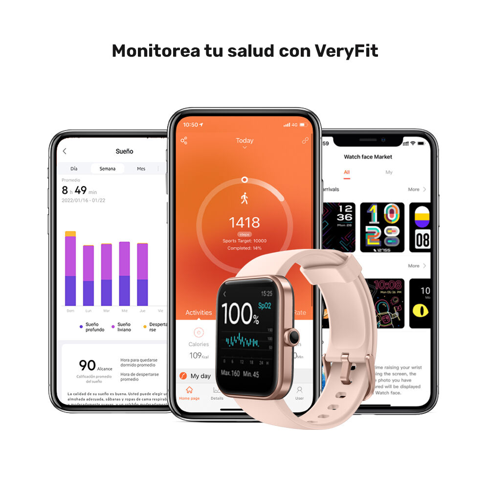Reloj Smartwatch Lhotse Live 206 42mm Pink image number 5.0