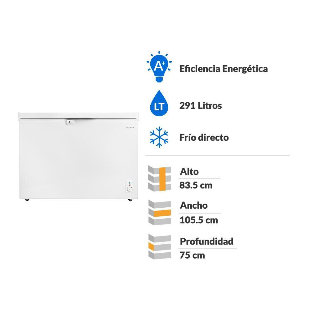 Freezer Horizontal Fensa Z300 / Frío Directo / 291 Litros image number 1.0