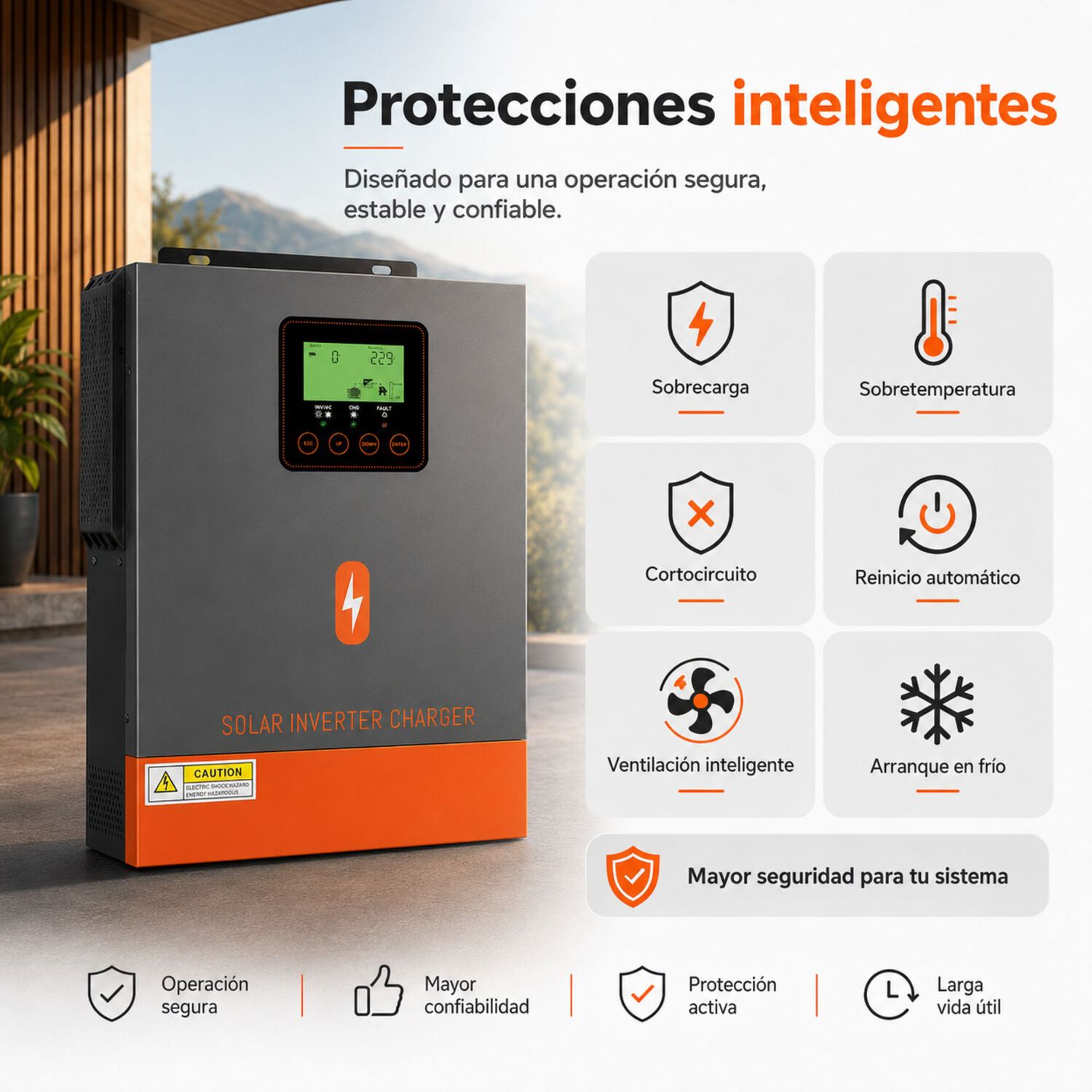 Inversor Solar H&iacute;brido Powmr 3000w 24v | Mppt 400v Onda Pura image number 3.0