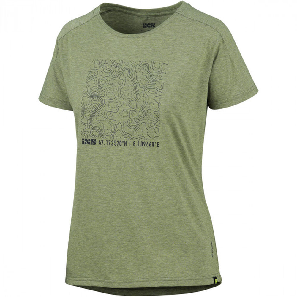 Polera Ixs Mujer Flow Tech Contour Olive M image number 0.0
