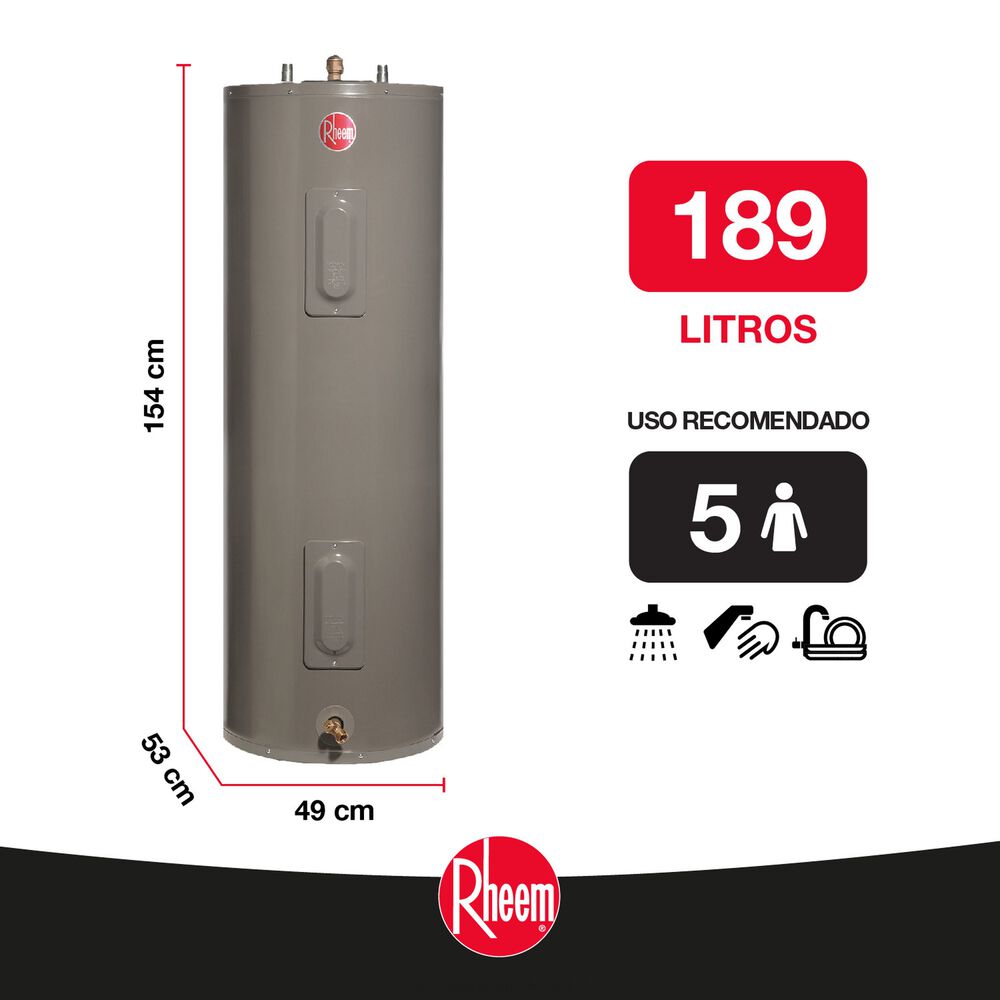 Termo El&eacute;ctrico De Piso 189 Litros 220v Rheem image number 1.0